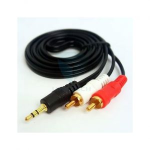 Cable-Audio-Miniplug-A-2-Rca-Dorado-1.8mt-6mm